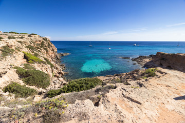 formentera, baleares, cala en baster
