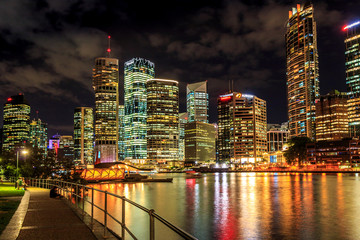 Fototapeta na wymiar Brisbane River Night