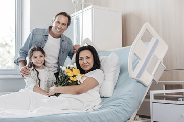 Love you to the moon and back. Loving husband and daughter surprising their mom and wife with a...