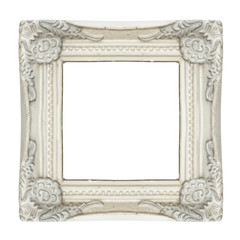 Cadre shabby chic blanc