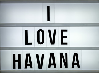 Light box love Havana