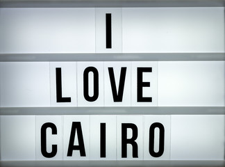 Light box love Cairo
