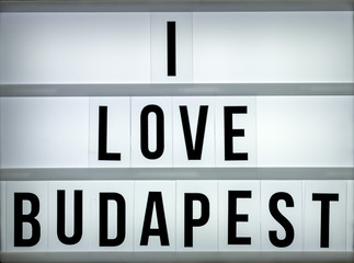Light box love Budapest