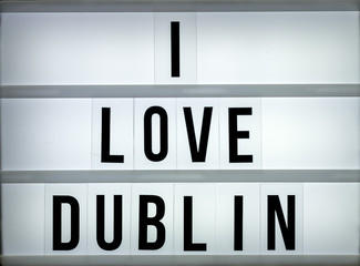 Light box love Dublin