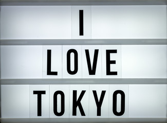 Light box love Tokyo