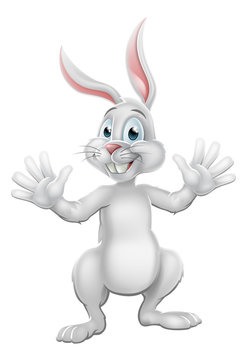 Easter Bunny Rabbit Waving