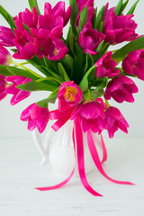 Bouquet of tulips flowers