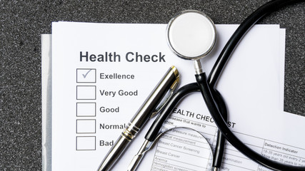 personal health announce check list stethoscope