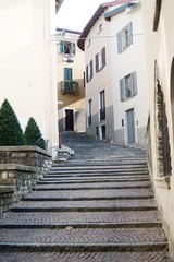 Narrow street and corners in the picturesque Italian village