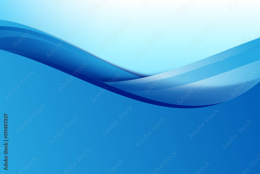 Canvas Prints abstract blue background dark curve 003