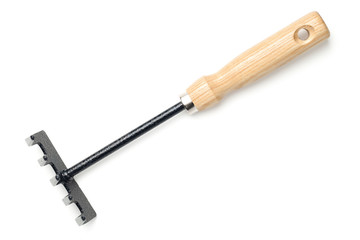 Garden Rake Isolated on White Background
