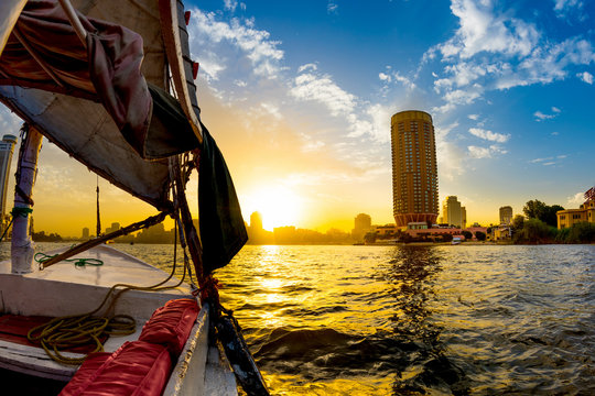 Felucca ride on the Nile, Cairo, Egypt