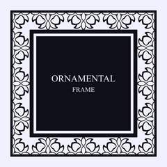 Vintage ornamental frame