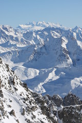 Monte Rosa, visto da punta Helbronner