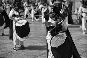 Drummers. Procession. Holy week.