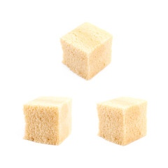Moist butter cake isolated