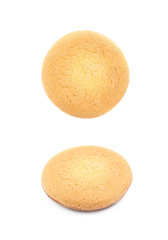 Biscuit cake with filling isolated