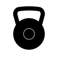 Black heavy kettlebell