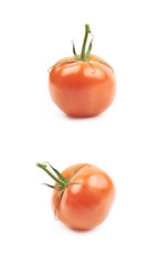 Ripe red tomato isolated