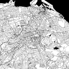 Edinburgh Downtown Vector Map