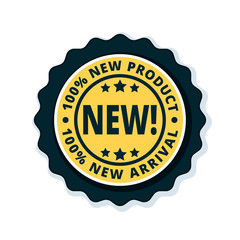 New Product New Arrival label illustration