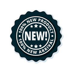 New Product New Arrival label illustration
