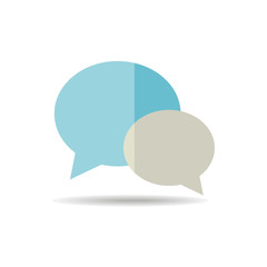 Chat speech icon vector