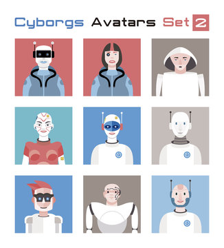 Cyborgs Avatars Set 2