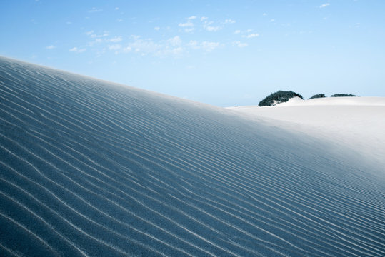 sand dunes of Corralejo in Fuerteventura, Spain