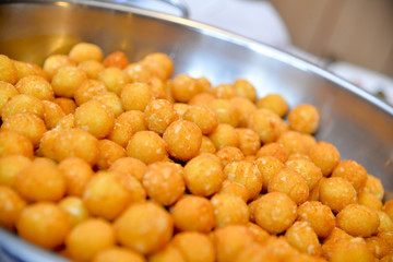 Kartoffelkroketten Kugeln rund