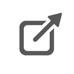 External Link Icon with Arrow & Box for leaving site