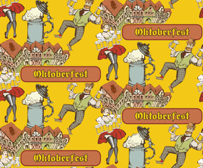 Pattern. Oktoberfest celebration design