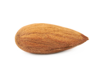 Single almond isolated