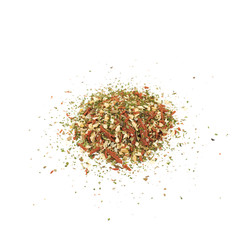 Pile of italian spices isolated