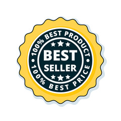 Best Seller label illustration