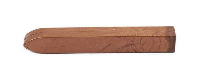 Stick of sealing wax isolated