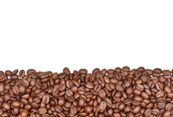 Сoffee beans isolated on white background.