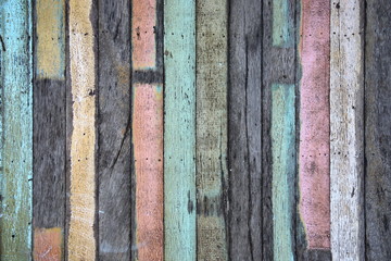 Old pastel plank in vertical line for background