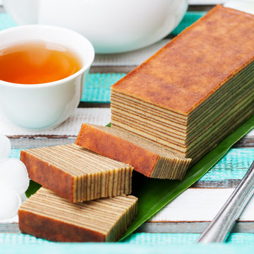 Traditional Indonesian Sweet Lapis Layer Cake.