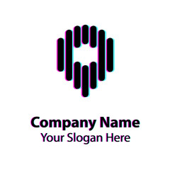 Abstract graphic icon, logo design template, symbol for company