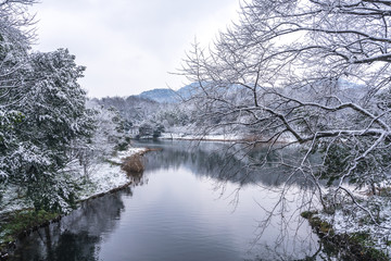 hangzhou west lake cover snow