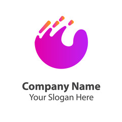 Abstract graphic icon, logo design template, symbol for company