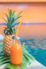 pineapple tropic fruit summer refreshment smoothie