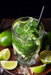 Glass of Mojito cocktail