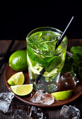 Glass of Mojito cocktail