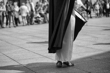 Drummer. Procession. Holy week.