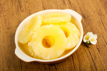 Canned pineapple