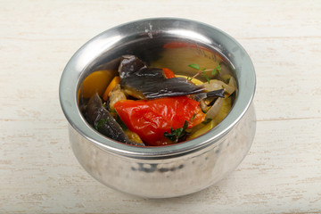 Steamed vegetables