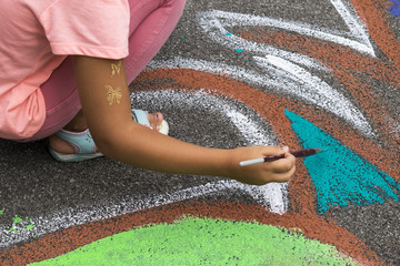 Street art et enfant