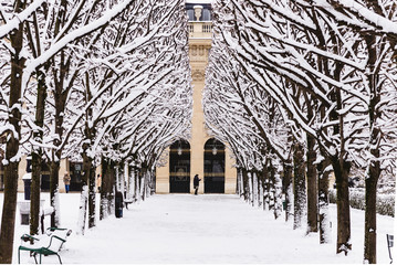 Paris under the snow